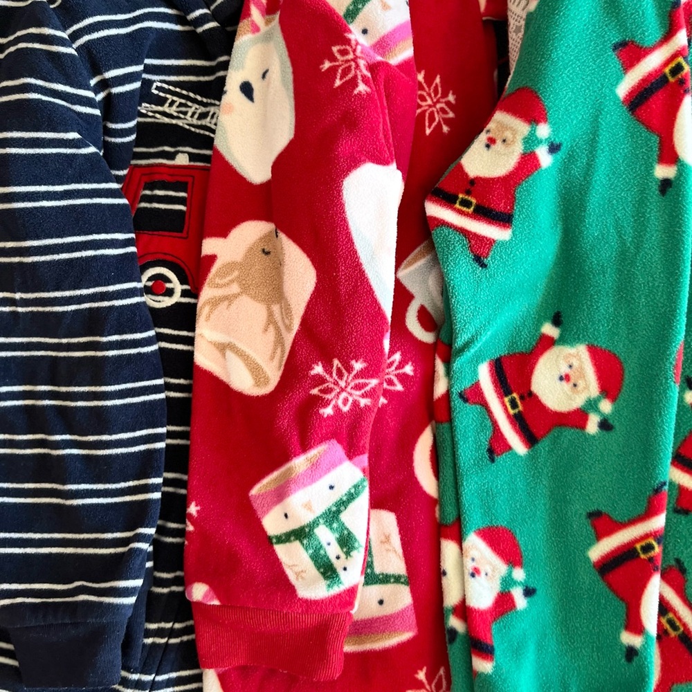 Carter's Kids Pajama Set - Navy, Red, Green